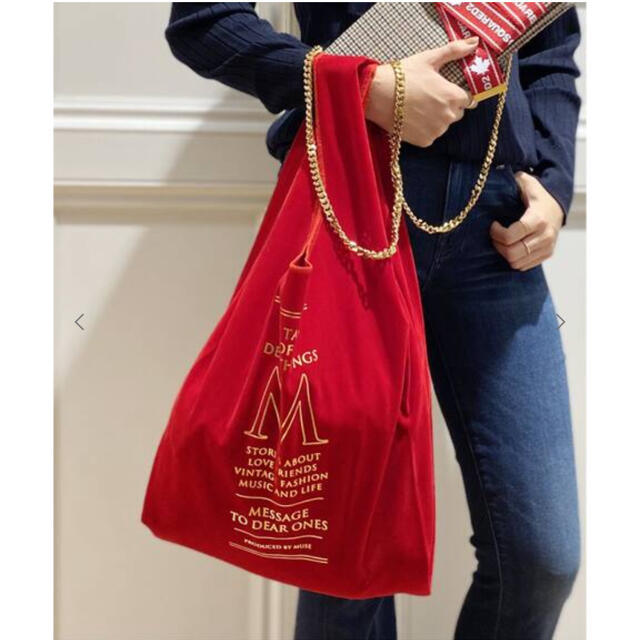 DEUXIEME CLASSE(ドゥーズィエムクラス)のBONJOUR MADAME / ボンジュール マダム　ベロアBAG レディースのバッグ(トートバッグ)の商品写真