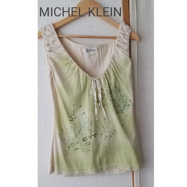 MICHEL KLEIN(ミッシェルクラン)のMICHEL KLEIN ノースリーブ レディースのトップス(カットソー(半袖/袖なし))の商品写真