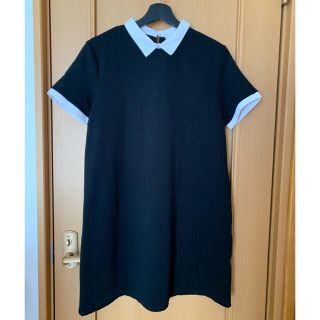 ザラ(ZARA)の値下げしました】ZARA 襟付きミニワンピース(ミニワンピース)