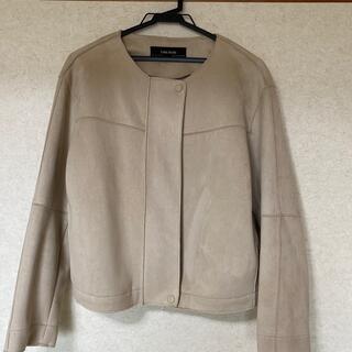 ザラ(ZARA)のZARA ノーカラーショートコート(ノーカラージャケット)