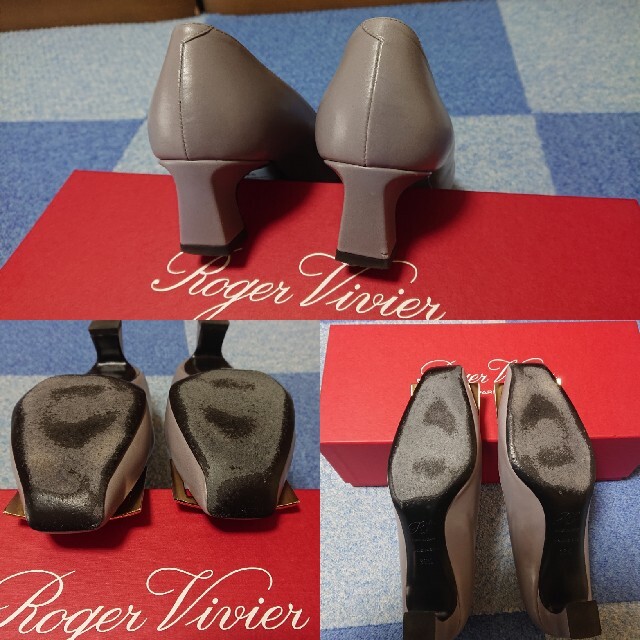 ROGER VIVIER(ロジェヴィヴィエ)のROGER VIVIER  ロジェ・ヴィヴィエ  サイズ36.5 グレー レディースの靴/シューズ(ハイヒール/パンプス)の商品写真