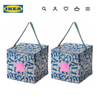 イケア(IKEA)のIKEA イケア　新商品　プルッグヘスト 収納バッグ　2個セット(ケース/ボックス)