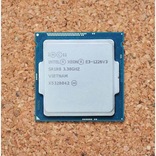 動作品抜き取り：CPU Intel Xeon E3-1226V3 3.30GHz スマホ/家電/カメラのPC/タブレット(PCパーツ)の商品写真