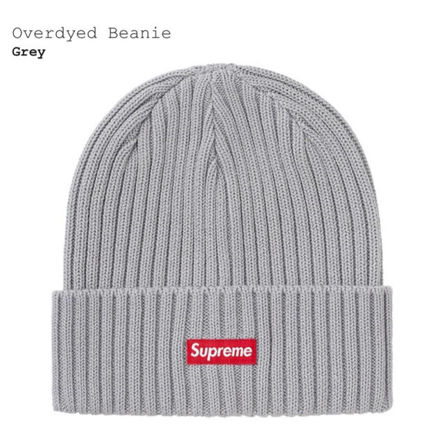 帽子Supreme Overdyed Beanie シュプリーム ビーニー Grey