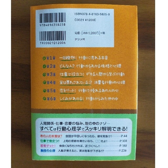 今日から使える行動心理学 スッキリわかる！　人の本心は、しぐさや行動で見抜け エンタメ/ホビーの本(人文/社会)の商品写真