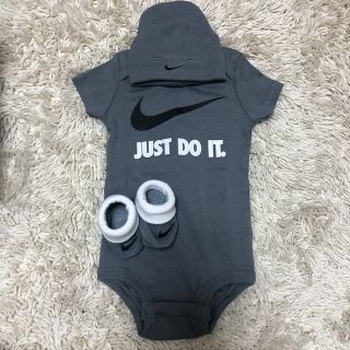 ナイキ(NIKE)のNIKE BABY ナイキ　ベビー　ロンパース　セット　グレー(ロンパース)