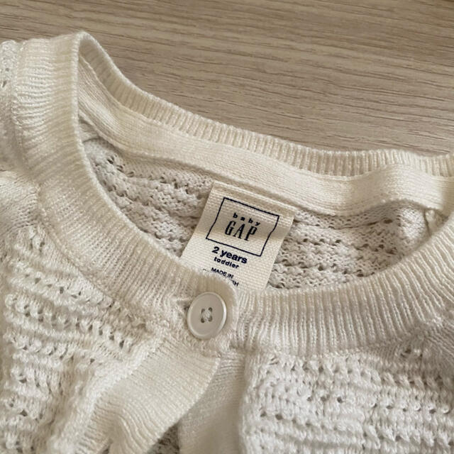 babyGAP(ベビーギャップ)のgap 未使用　カーディガン キッズ/ベビー/マタニティのキッズ服女の子用(90cm~)(カーディガン)の商品写真