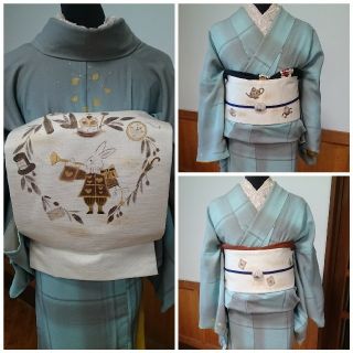 アリス好き必見!!本仕立て手描き名古屋帯作家もの 新品・未使用(帯)