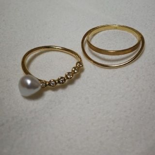 アッシュペーフランス(H.P.FRANCE)のMINIMUMNUTS ミニマムナッツ　k18 フロートリング cup ring(リング(指輪))