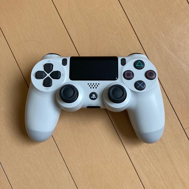 PlayStation4(プレイステーション4)の【ジャンク】PS4 コントローラー Dualshock4 ホワイト エンタメ/ホビーのゲームソフト/ゲーム機本体(家庭用ゲーム機本体)の商品写真