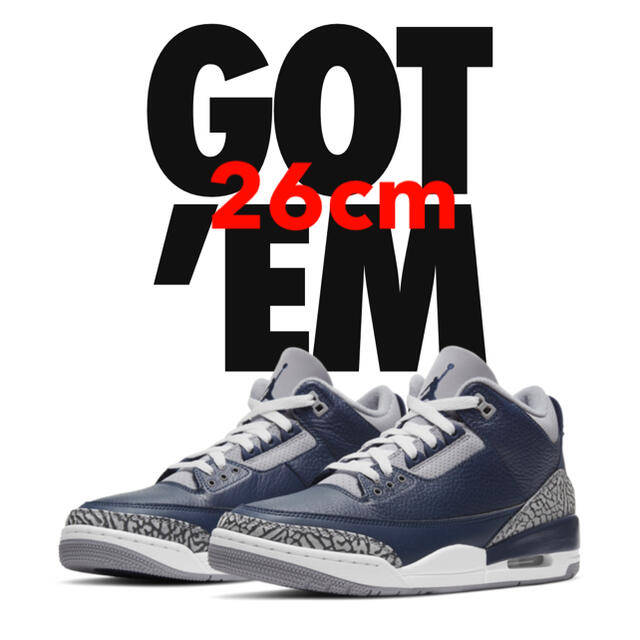 NIKE AIR JORDAN 3 midnight navy