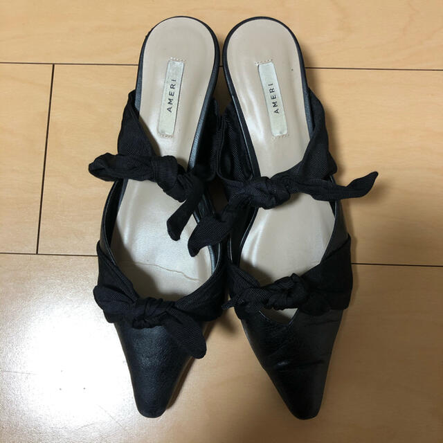 Ameri VINTAGE(アメリヴィンテージ)のameri vintage  MIA RIBBON MULE★Lサイズ レディースの靴/シューズ(ハイヒール/パンプス)の商品写真