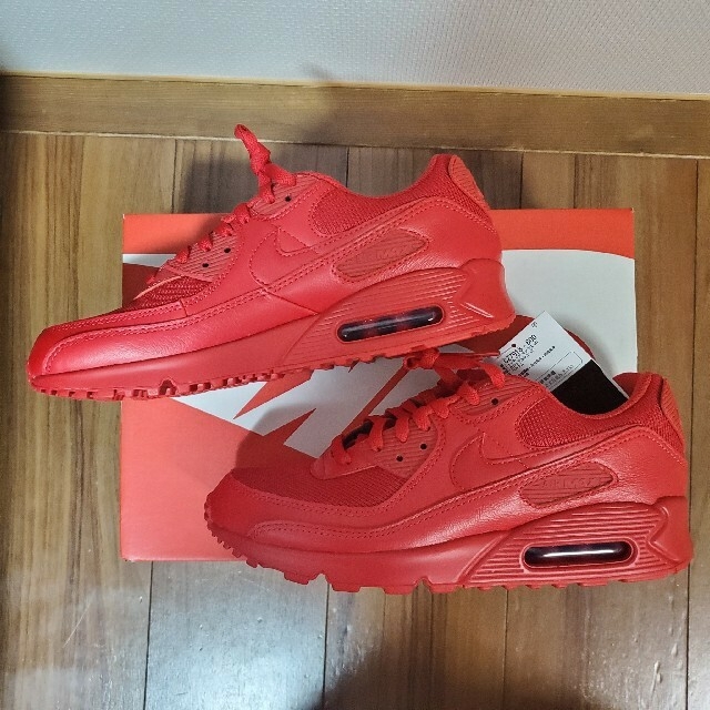 NIKE(ナイキ)の新品 NIKE AIR MAX 90 university red 27cm メンズの靴/シューズ(スニーカー)の商品写真