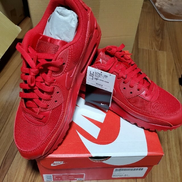 NIKE(ナイキ)の新品 NIKE AIR MAX 90 university red 27cm メンズの靴/シューズ(スニーカー)の商品写真