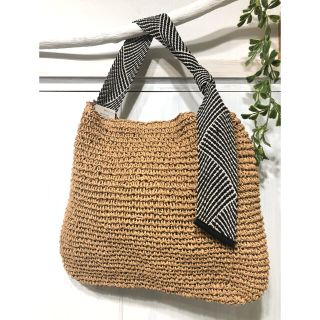 グローブ(grove)の専用⭐新品・タグ付き⭐ペーパーカゴバッグ ペーパーストロー ショルダー(ショルダーバッグ)