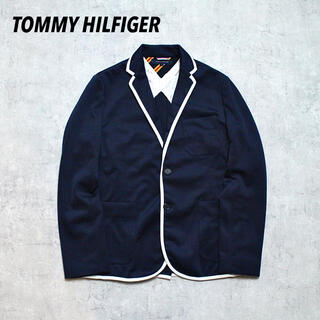 トミーヒルフィガー(TOMMY HILFIGER)のTOMMY HILFIGER トミーヒルフィガー ジャージ生地 テーラード レア(テーラードジャケット)