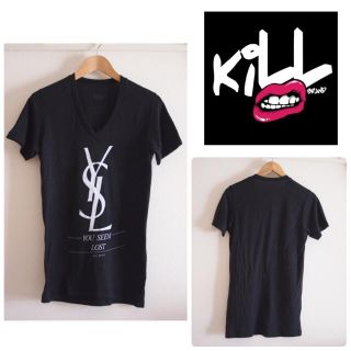 ローズバッド(ROSE BUD)のみく様専用★Kill brand＊YSL VネックT ユニセックス(Tシャツ(半袖/袖なし))