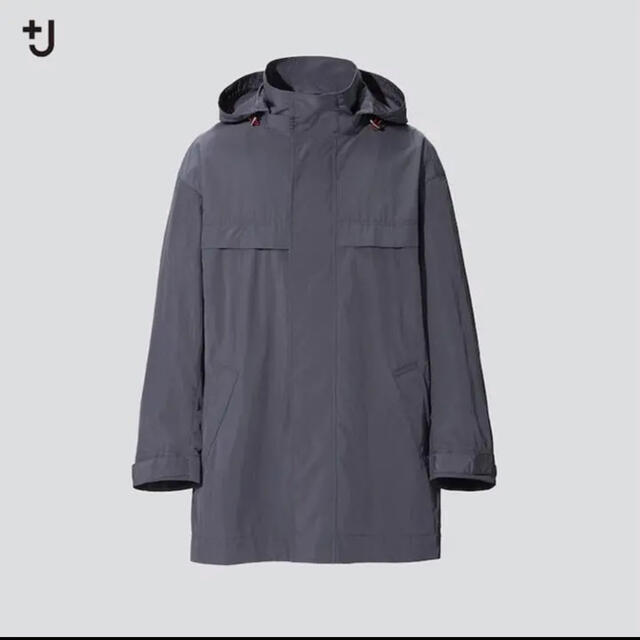 UNIQLO(ユニクロ)のUNIQLO +J ジルサンダー オーバーサイズフーデッドハーフコート メンズのジャケット/アウター(ステンカラーコート)の商品写真