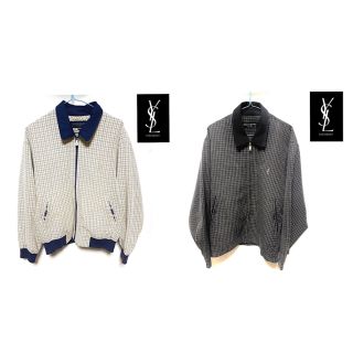 サンローラン(Saint Laurent)のYves Saint Laurent white &black  jacket(ブルゾン)