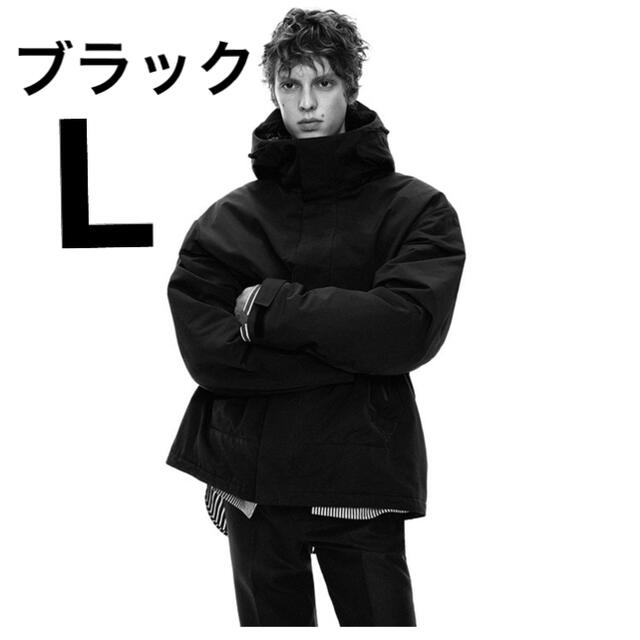 UNIQLO +j ハイブリッドダウンオーバーサイズパーカー　黒　L