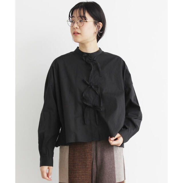 fig London(フィグロンドン)の fig London △〇80/-タイプライター リボン ブラウス レディースのトップス(シャツ/ブラウス(長袖/七分))の商品写真