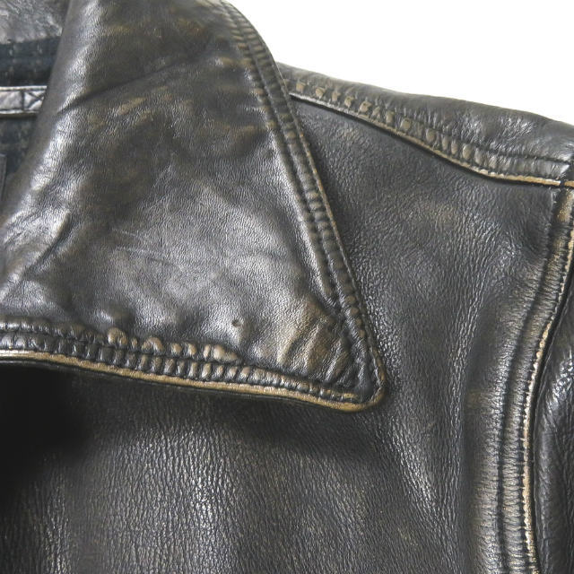 RRL(ダブルアールエル)のRRL Leather Car Coat レザーカーコート ジャケット メンズ メンズのジャケット/アウター(レザージャケット)の商品写真