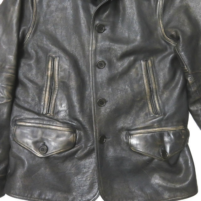 RRL(ダブルアールエル)のRRL Leather Car Coat レザーカーコート ジャケット メンズ メンズのジャケット/アウター(レザージャケット)の商品写真