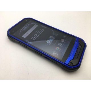 キョウセラ(京セラ)のSIMフリー良品au京セラ TORQUE G03 KYV41 ブルー 352(スマートフォン本体)