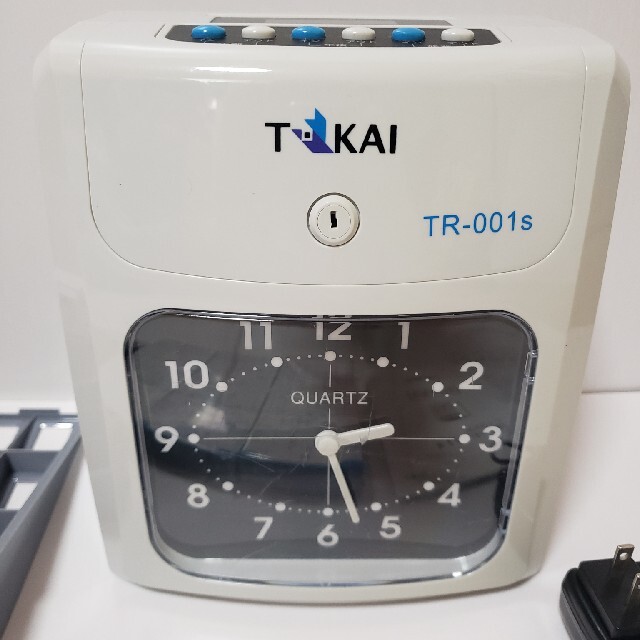 TOKAI タイムレコーダー TR-001S　鍵無し　タイムカード付　送料無料 インテリア/住まい/日用品のオフィス用品(オフィス用品一般)の商品写真