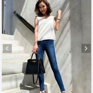 sheller シェリエ white denim pants 24 | www.innoveering.net