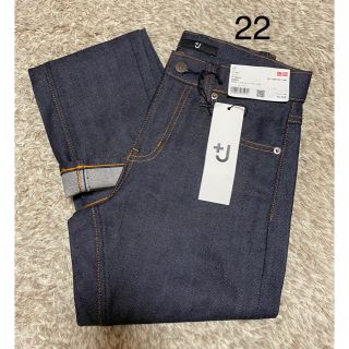 ユニクロ(UNIQLO)の＋J セルビッジストレートジーンズ　22(デニム/ジーンズ)