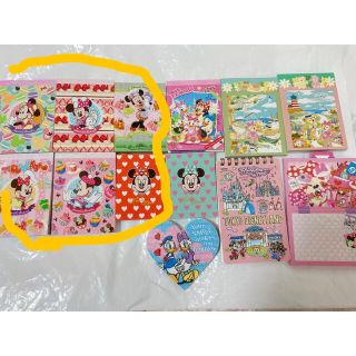 ディズニー(Disney)のディズニー メモ帳 13冊 セット(ノート/メモ帳/ふせん)