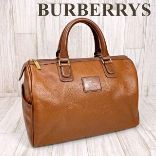 バーバリー(BURBERRY)のバーバリー ハンドバッグ ミニボストン レザー ブラウン チェック レトロ(ハンドバッグ)