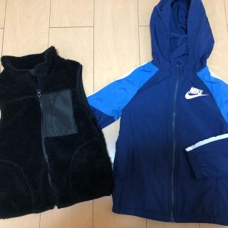 ナイキ(NIKE)のキッズ男の子NIKEシャカシャカ☆GUボアセット☆(ジャケット/上着)