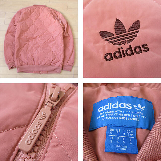 adidas(アディダス)の超美品 大きめM アディダスオリジナルス メンズ 中綿ジャケット ピンク メンズのジャケット/アウター(ブルゾン)の商品写真