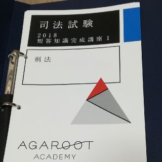 アガルート 司法試験 短答知識完成講座 2018 刑法(語学/参考書)