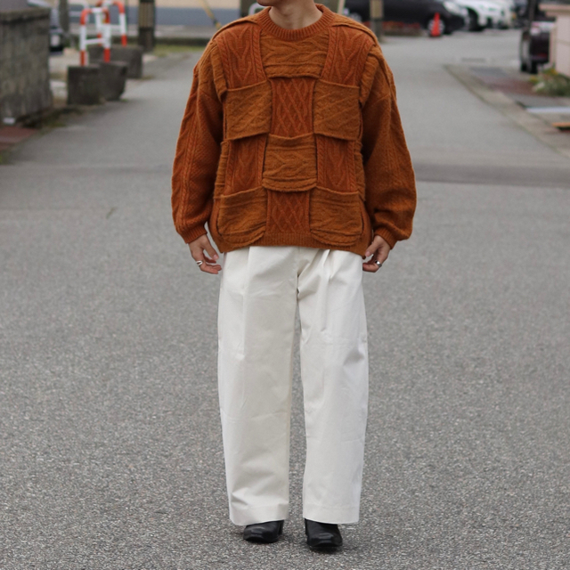 YOKE - CROSSING CABLE CREW NECK KNIT 2