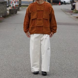 SUNSEA - YOKE - CROSSING CABLE CREW NECK KNITの通販 by ...