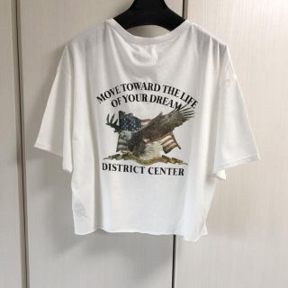 新品 アングリッド イーグル バック プリント ホワイト