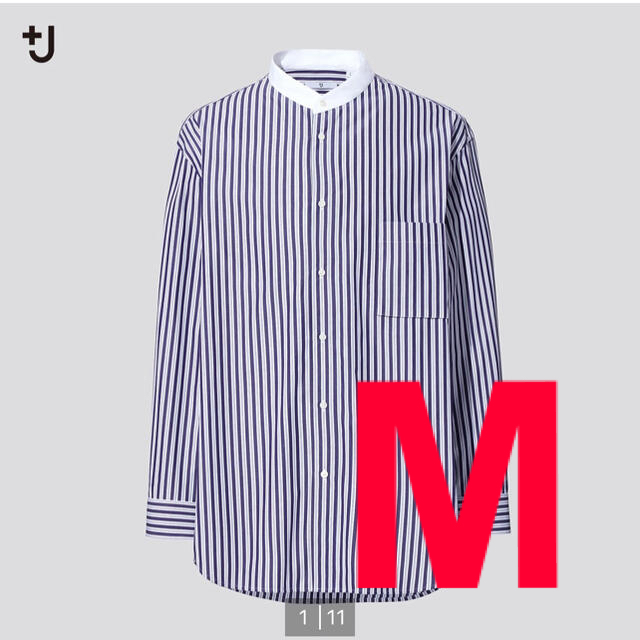 UNIQLO(ユニクロ)のuniqlo +j スーピマコットンオーバーサイズシャツ　M メンズのトップス(シャツ)の商品写真