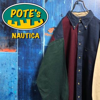 ノーティカ(NAUTICA)のパチ・パチーノ様【ノーティカ】ポケット刺繍ロゴチノ切替クレイジーパターンシャツ(シャツ)