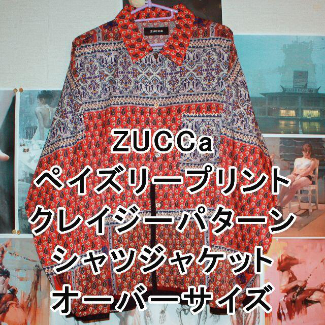 ZUCCa(ズッカ)のZUCCa/ズッカ/ペイズリープリント/シャツジャケット メンズのトップス(シャツ)の商品写真