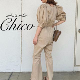 フーズフーチコ(who's who Chico)の新作完売¥7590【Chico】パワショルコンビネゾン　オールインワン　(オールインワン)