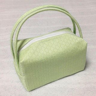 みゆき様専用🌟若草色のアジアンバッグ(ハンドバッグ)