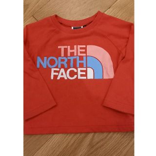 ザノースフェイス(THE NORTH FACE)のザ　ノースフェイス　ロンT　長袖　80 　赤(シャツ/カットソー)