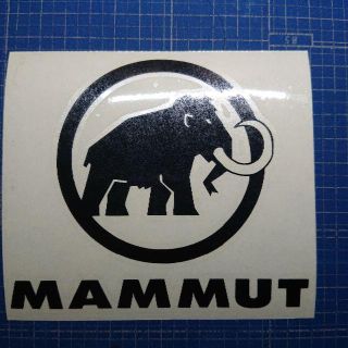 マムート(Mammut)のカッティングシート加工（黒色光沢）(登山用品)