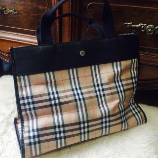 バーバリー(BURBERRY)の値下げ中‼︎Burberry♡レザー×ナイロンバッグ(トートバッグ)