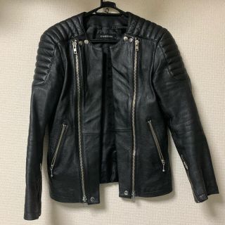 バルマン(BALMAIN)のOF THE NEIGE STYLE レザージャケット ライダースジャケット(ライダースジャケット)