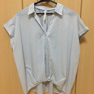 シマムラ(しまむら)のストライプ オーバーサイズシャツ(シャツ/ブラウス(半袖/袖なし))