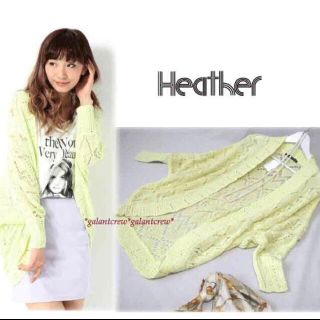 ヘザー(heather)のHeather   春色 カーディガン(カーディガン)